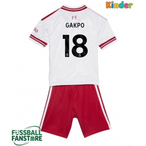 Liverpool Cody Gakpo #18 Replik Auswärtstrikot Kinder 2026-27 Kurzarm (+ Kurze Hosen)